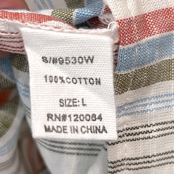 A’ GACI Mind Code Striped Adjustable Flowy Button Front Sleeveless Tank - Picture 8 of 10